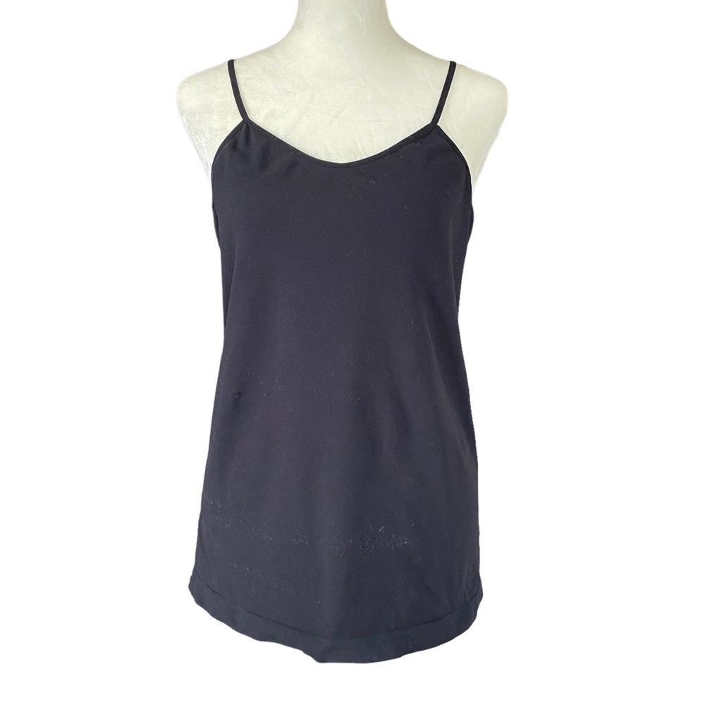 Casual Corner stretchy black cami tank women’s size XL with spaghetti straps